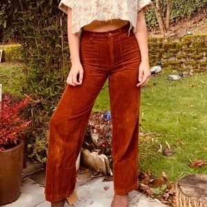 high waist corduroy pants